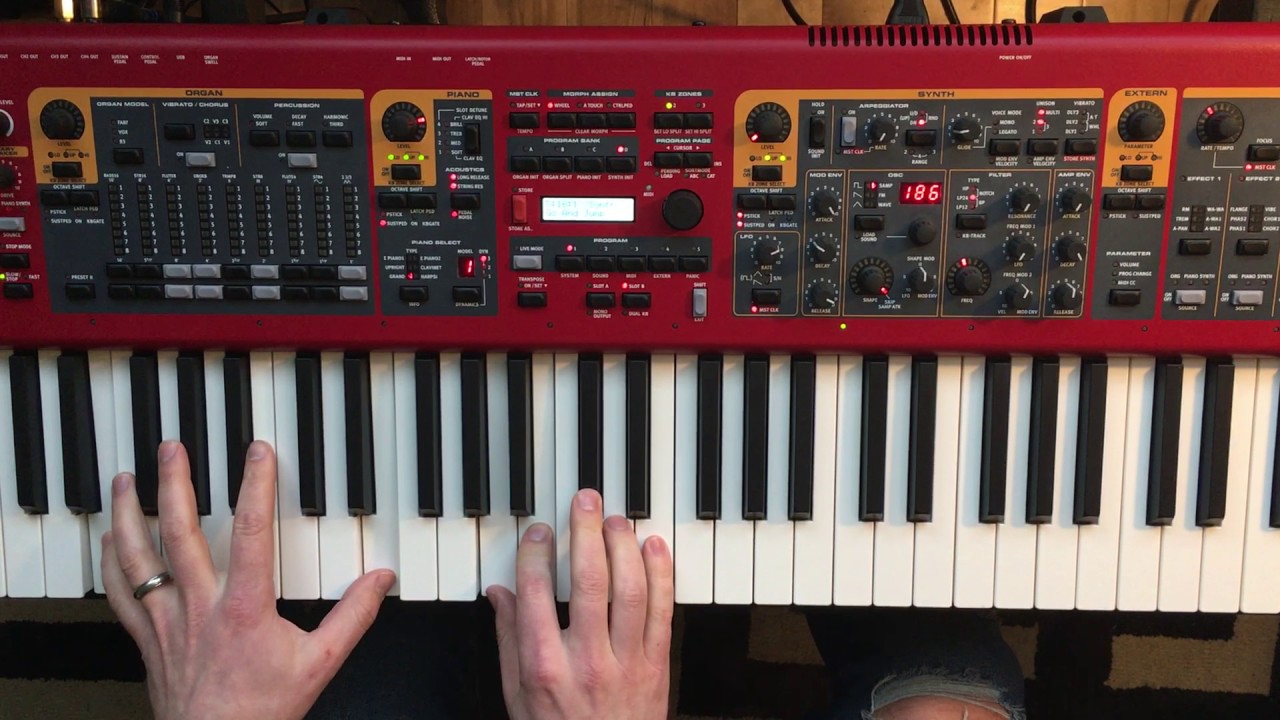 Synth and Piano Tutorial Key of A  Praise Goes On