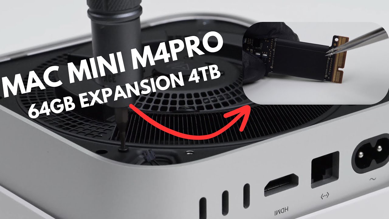Mac Mini M4 Pro 64GB RAM Upgrade to 4TB – Full Teardown and Benchmarks!