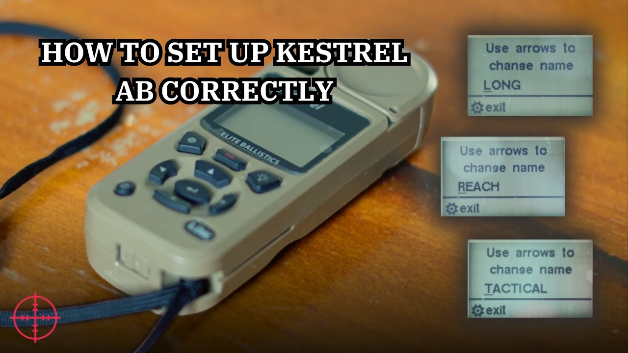 How to set Kestrel AB correctly