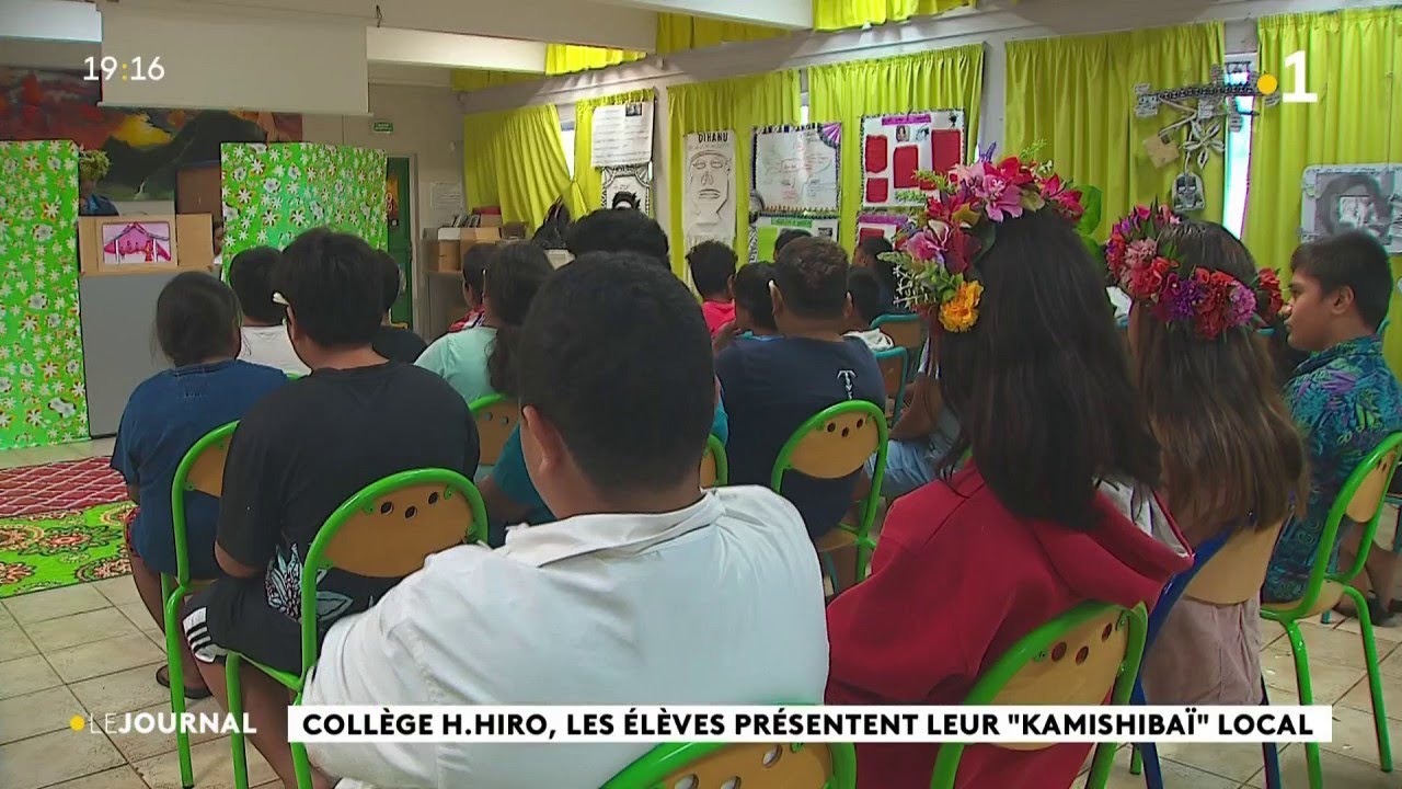 Collège H.Hiro, les élèves présentent leur 