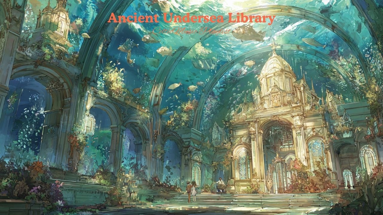 Ancient Undersea Library 🌌 Celtic Piano for Deep Focus (5 Hours)
