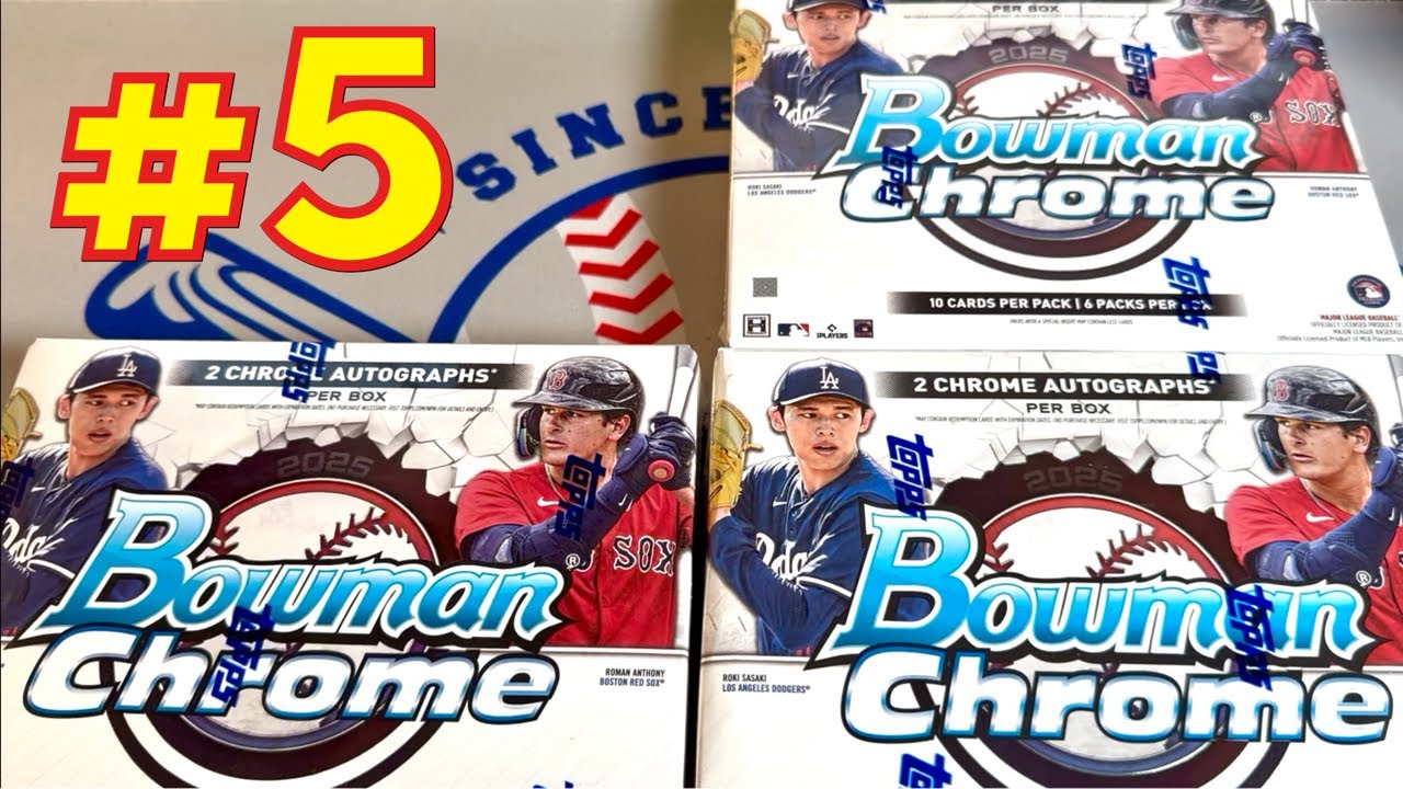 #5! CASE HIT PATCH AUTO! 2025 BOWMAN CHROME! (Топ-25 из 2025)