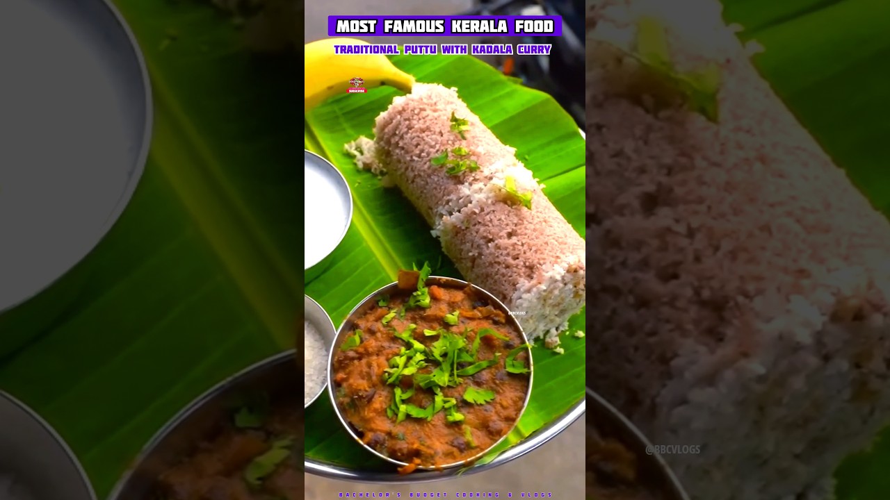 The aroma✨ of the Kerala-style Puttu & Kadala Curry is enough to tempt you‼️