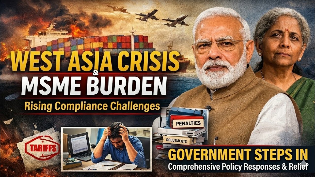 BIG Shock to MSMEs! West Asia Crisis & Export Compliance Burden Explained ⚠️#MSME #Economics #Export