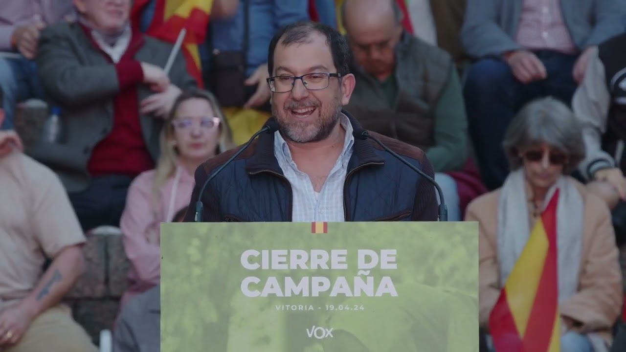 Discurso completo de Andrés Paramio, candidato por Guipúzcoa, en el cierre de campaña en Vitoria