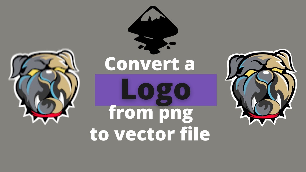 How to convert png to vector logo with inkscape