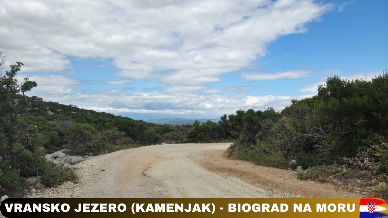Driving in Croatia #84 - Day Drive from Vransko Jezero (Kamenjak) to Biograd na Moru