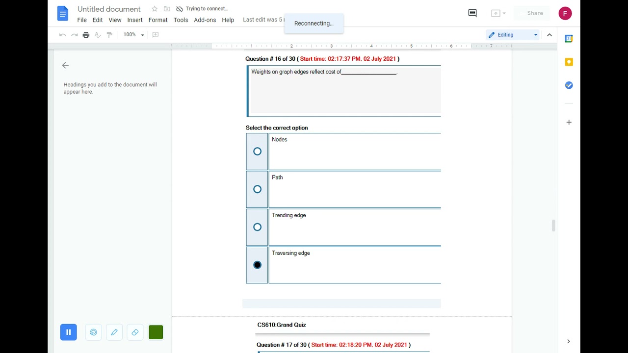 CS610 grand quiz solution fall 2021