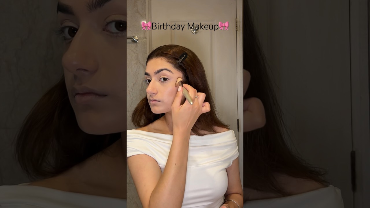 Quick Birthday Makeup✨🤍 | AMULYA RATTAN | #shorts #amulyarattan #quickmakeup