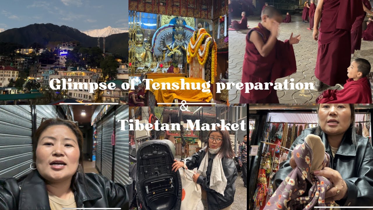 Winter already started in Mcloed /Glimpse of Tenshug preparation /Tibetan Market #tibetanvlogger 