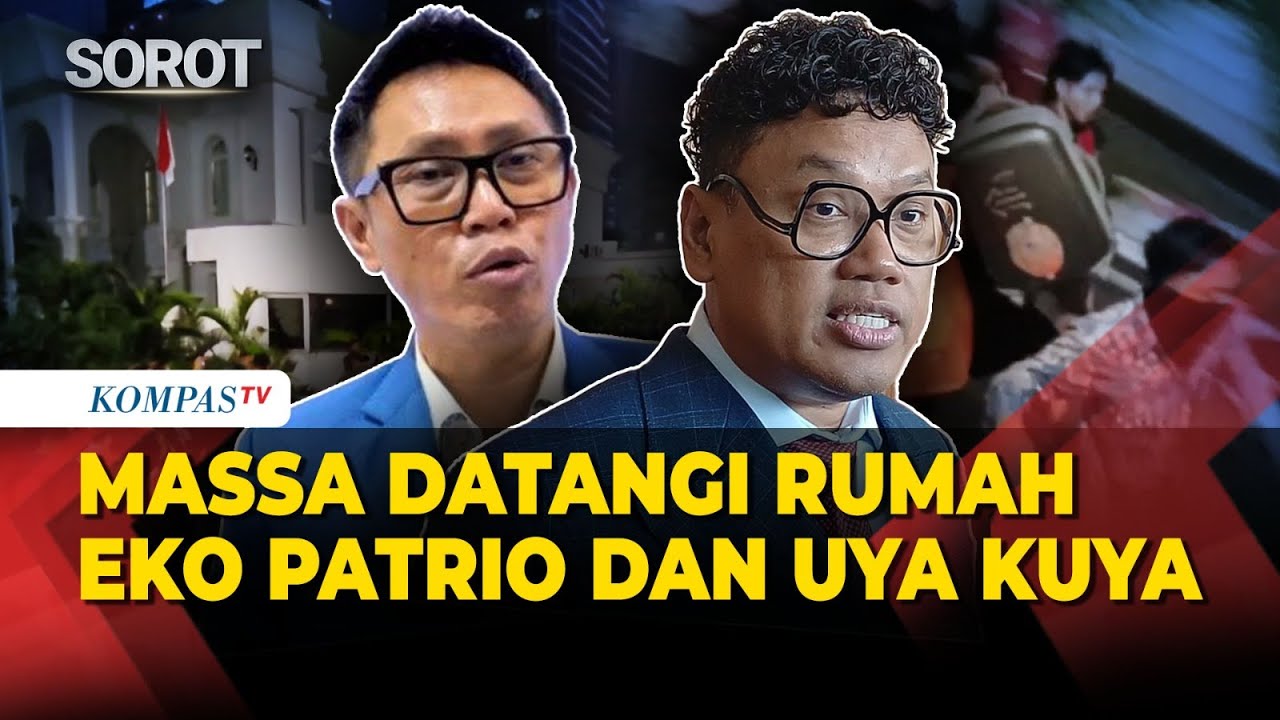 Massa Geruduk Rumah Anggota DPR Eko Patrio dan Uya Kuya