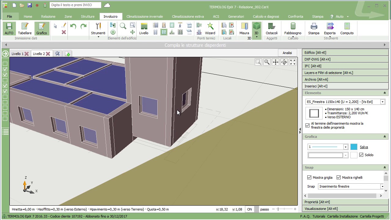 TERMOLOG OPEN BIM - modellazione di edifici a quote libere di TERMOLOG