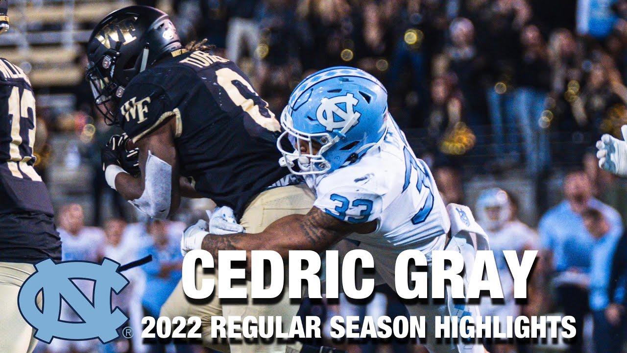 Cedric Gray 2022 Regular Season Highlights | North Carolina LB