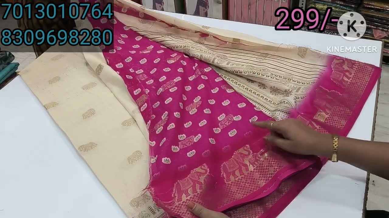Light weight Dola pattu border full Sarees price only 299/-