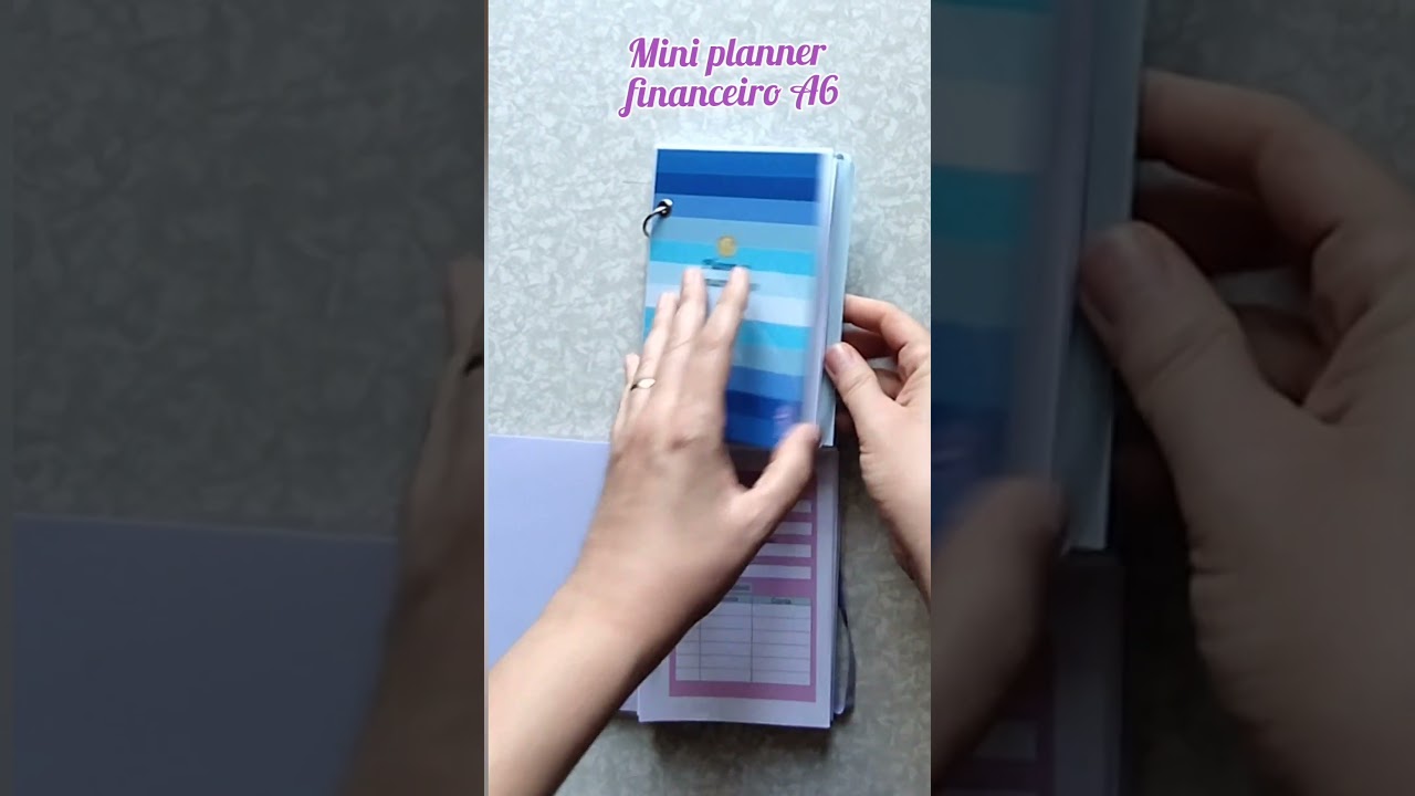 Planner financeiro mini!  Organizando as finanças! Prático e compacto 