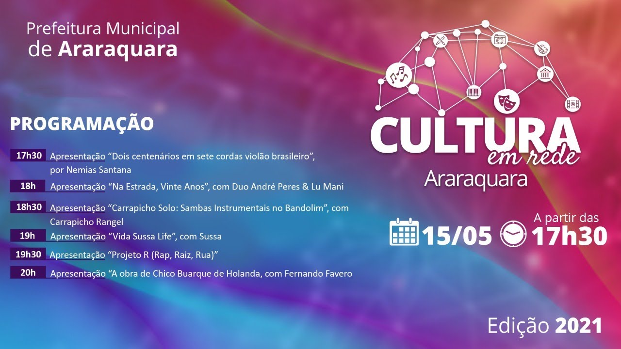 #CulturaEmRede2021 - &ldquo;Carrapicho Solo: Sambas Instrumentais no Bandolim&rdquo;, com Carrapicho Rangel