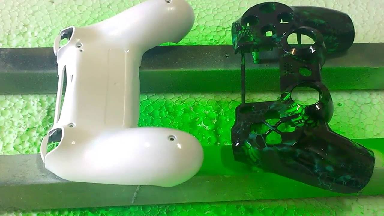 Hidrografia casera mando PS4 fluor con imprimación blanca