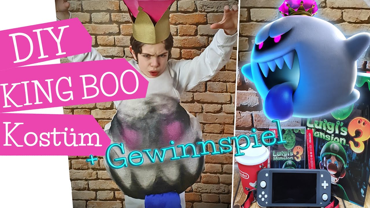 DIY Kost&uuml;m K&ouml;nig BuuHuu | King Boo Costume | DIY Tutorial | Kids Cosplay | Halloween | mommymade