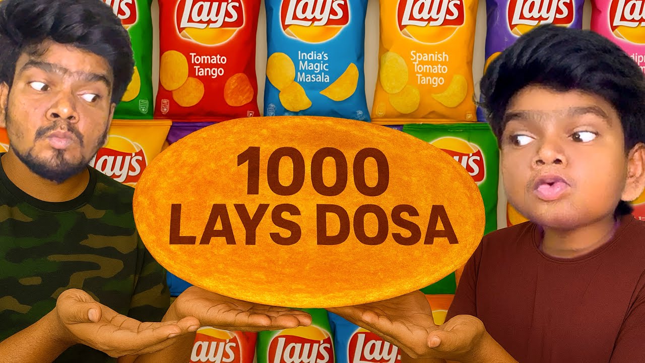 1000 Lays Dosa 😍🤭 | Arun karthick | Experiment |
