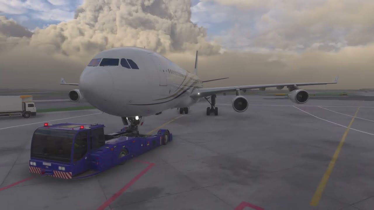 MSFS 2024 | Xbox X | Airbus A340-300 VIP iniBuilds | Largest Business Jet | Dublin-Landing in Boston
