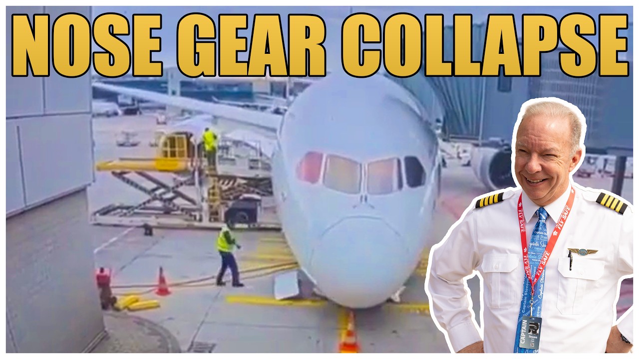 Самолет Lufthansa 787 развалился у выхода на посадку! - Реакция пилота.