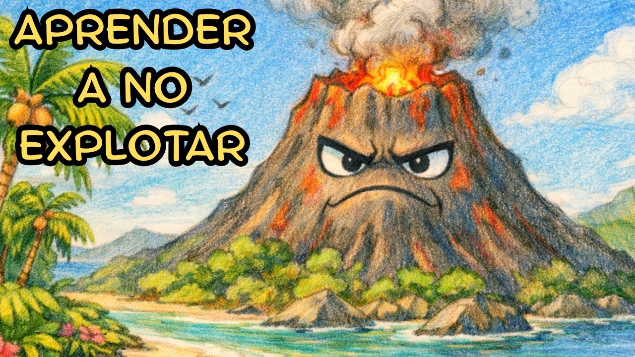 El Volcán que Aprendió a Controlar su Enojo 🌋🔥 | Cuentos infantiles con valores. Cuentos para dormir