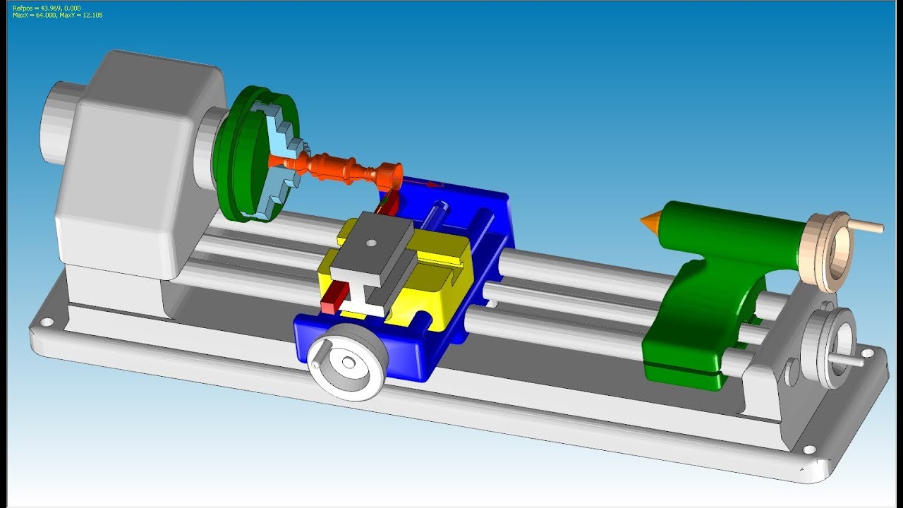 GrblGru: Unimat lathe  turning dxf files