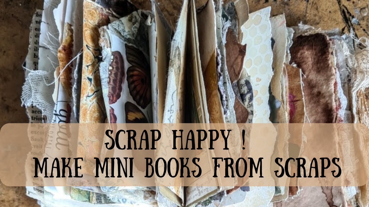 Делаем мини-книги из обрезков бумаги: Scrap Happy!