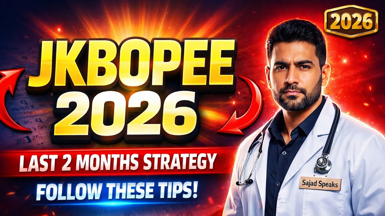 JKBOPE Last 2 Months Study Plan || Important Tips And Points Must Watch Video