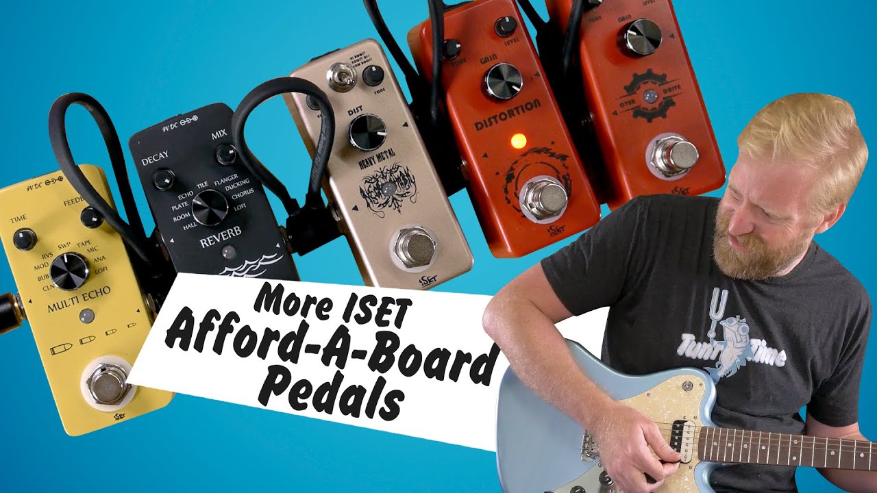More ISET pedals - Overdrive / Distortion / METAL / Reverb / Delay #affordaboard