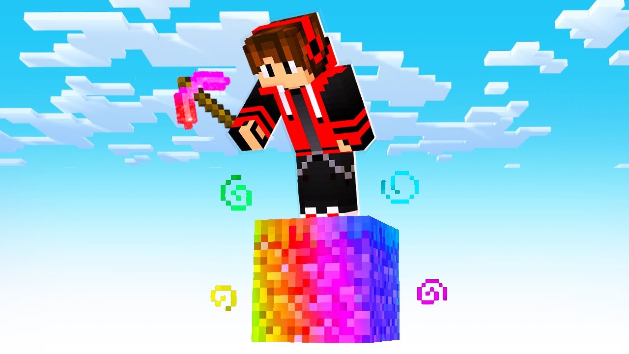 Minecraft, But It's On 1 Super Block !!!