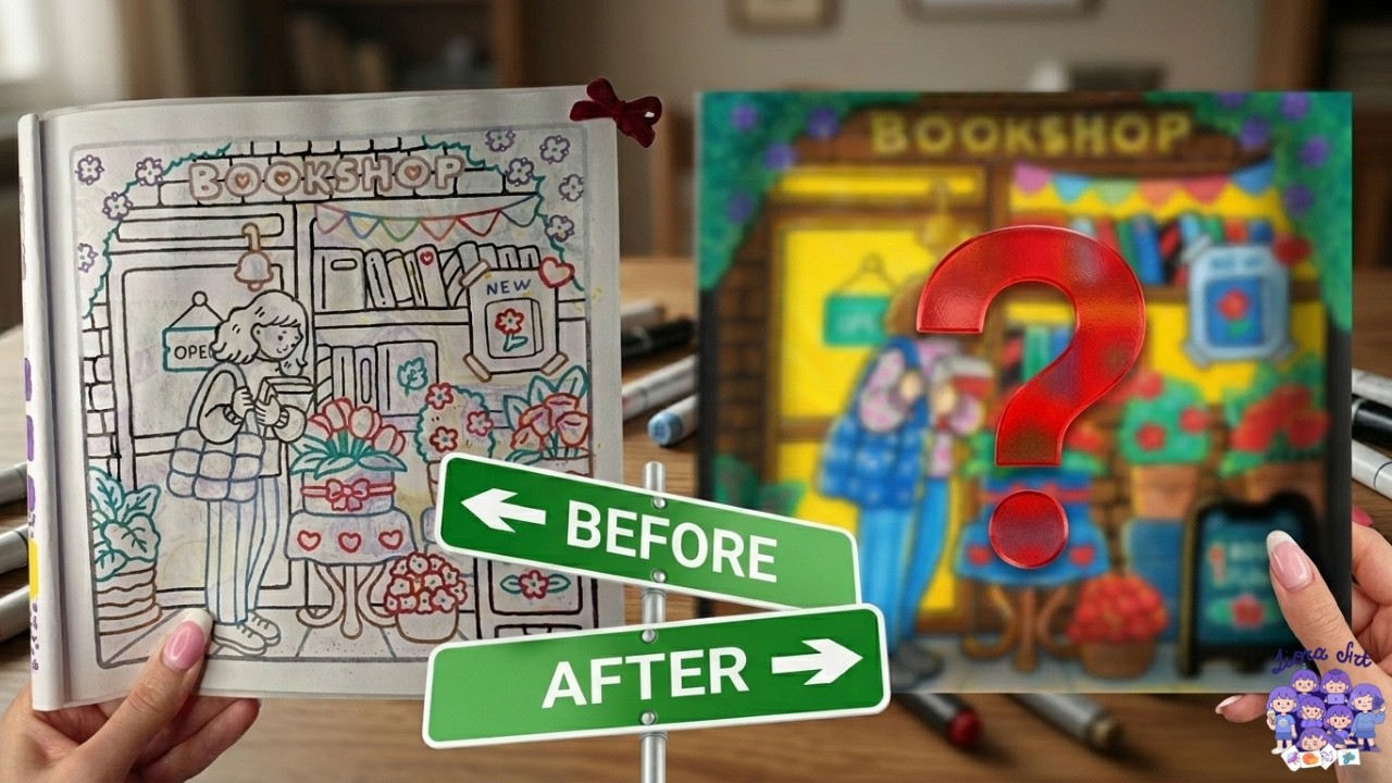 How to Fix Alcohol Marker Bleed Through in a Coloring Book 😍 | Easy Art Hack