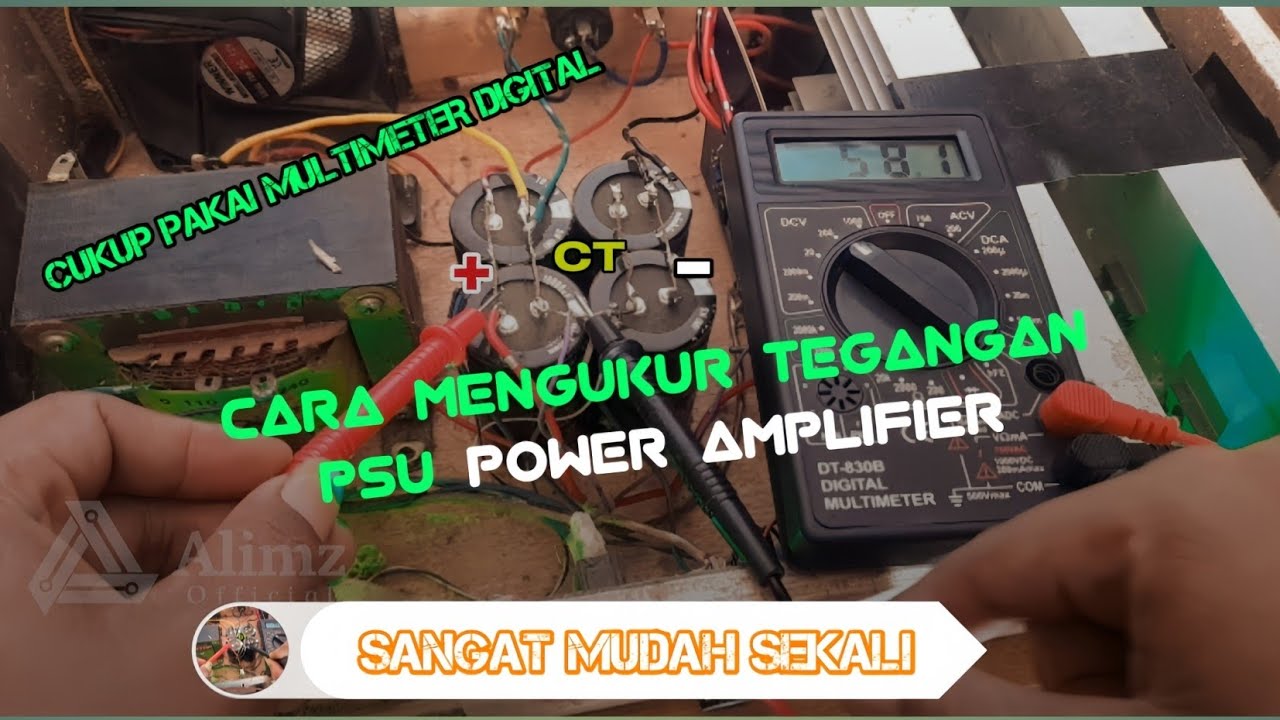 Cara cek tegangan psu power amplifiers