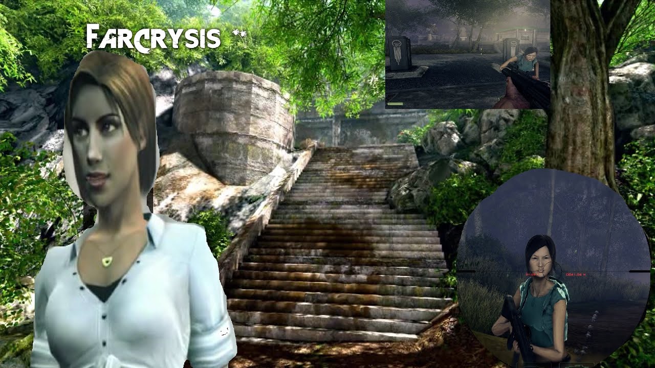 Мы с Валери ,это она,на болоте.Crysis Wars  Mods .FarCrysis X. Летний билд 2023