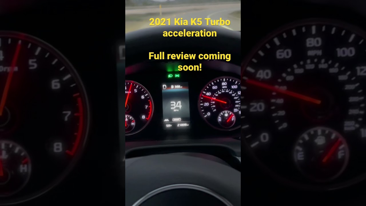Kia K5 turbo￼ acceleration!