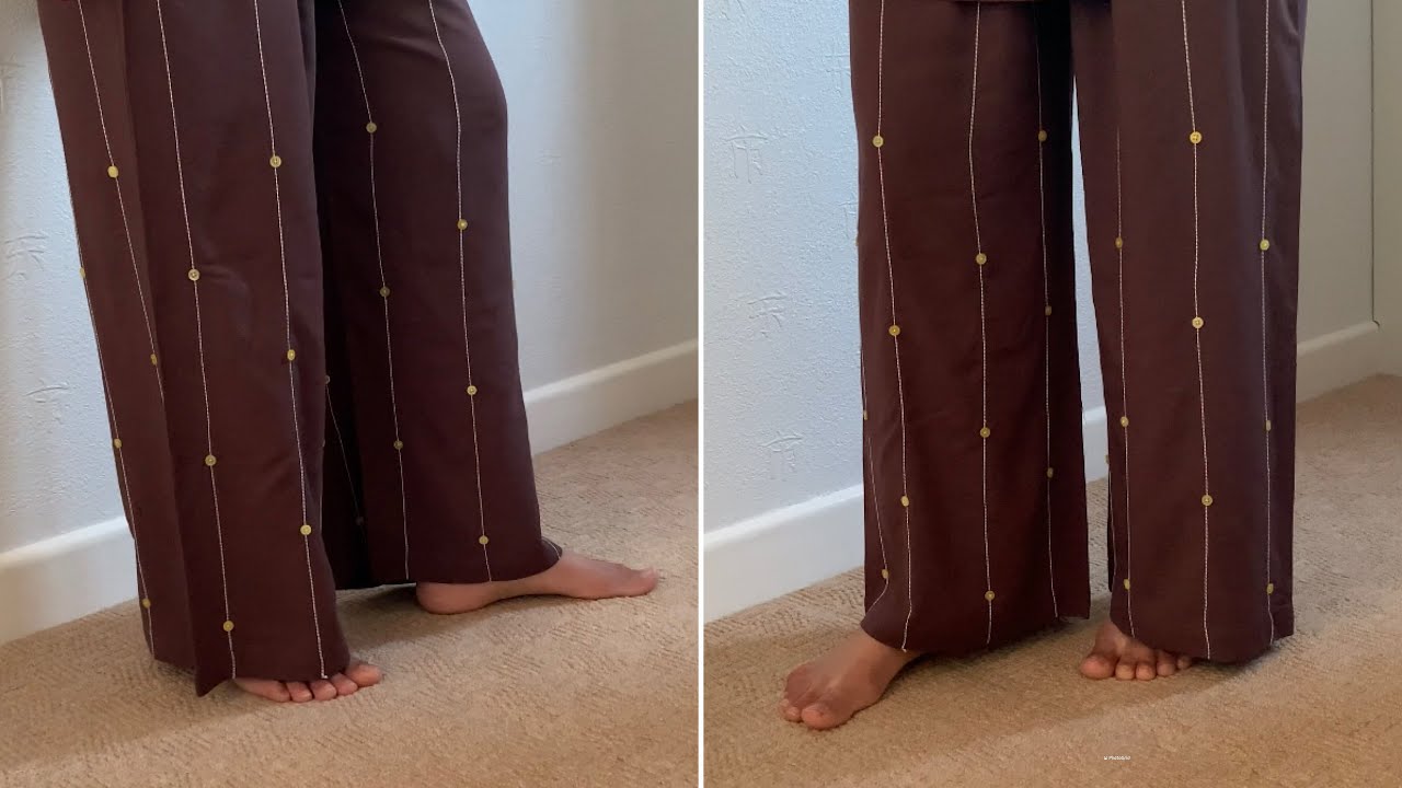 Trendy and stylish trouser design with full cutting and stitching details