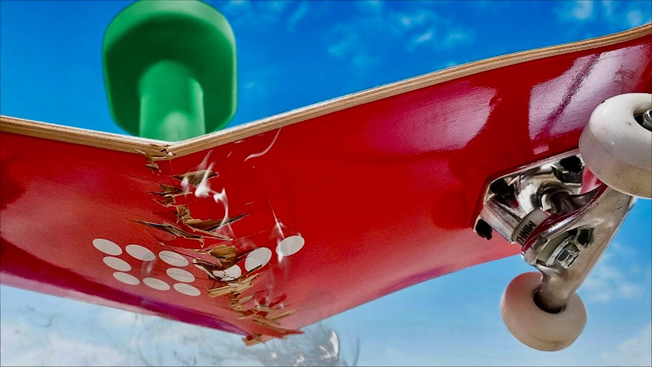 HOW MUCH WEIGHT TO BREAK A SKATEBOARD?!?!