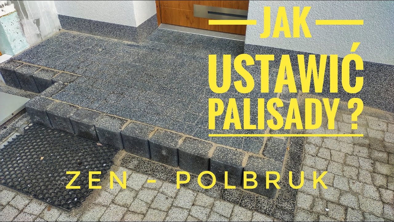 Jak ustawić palisady i zrobić wejście do domu z kostki brukowej #Mimal #Brukarz #brukarzyoutube