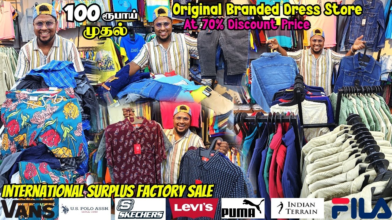 யாரும் தர முடியாத விலையில் 100% Original Branded Shirts, Jeans | Surplus Dress Factory | BrandStorm