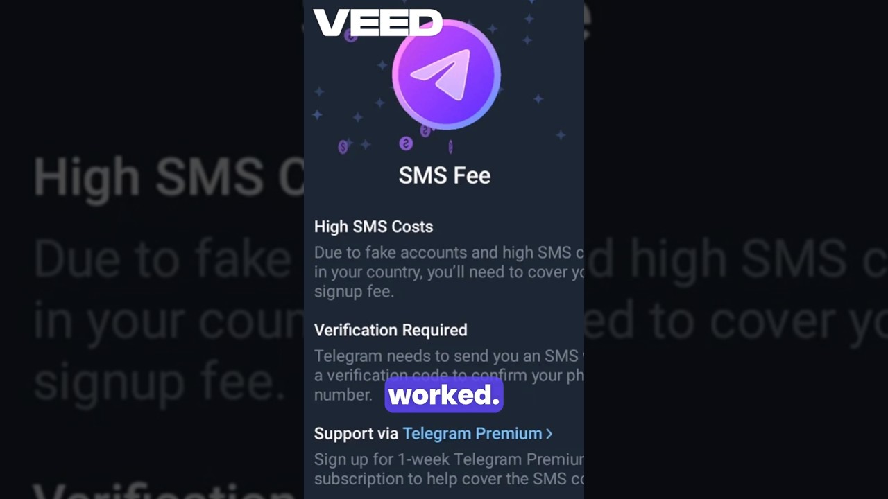 Fix Telegram &ldquo;SMS Fee&rdquo; Problem  (100% Working Solution)