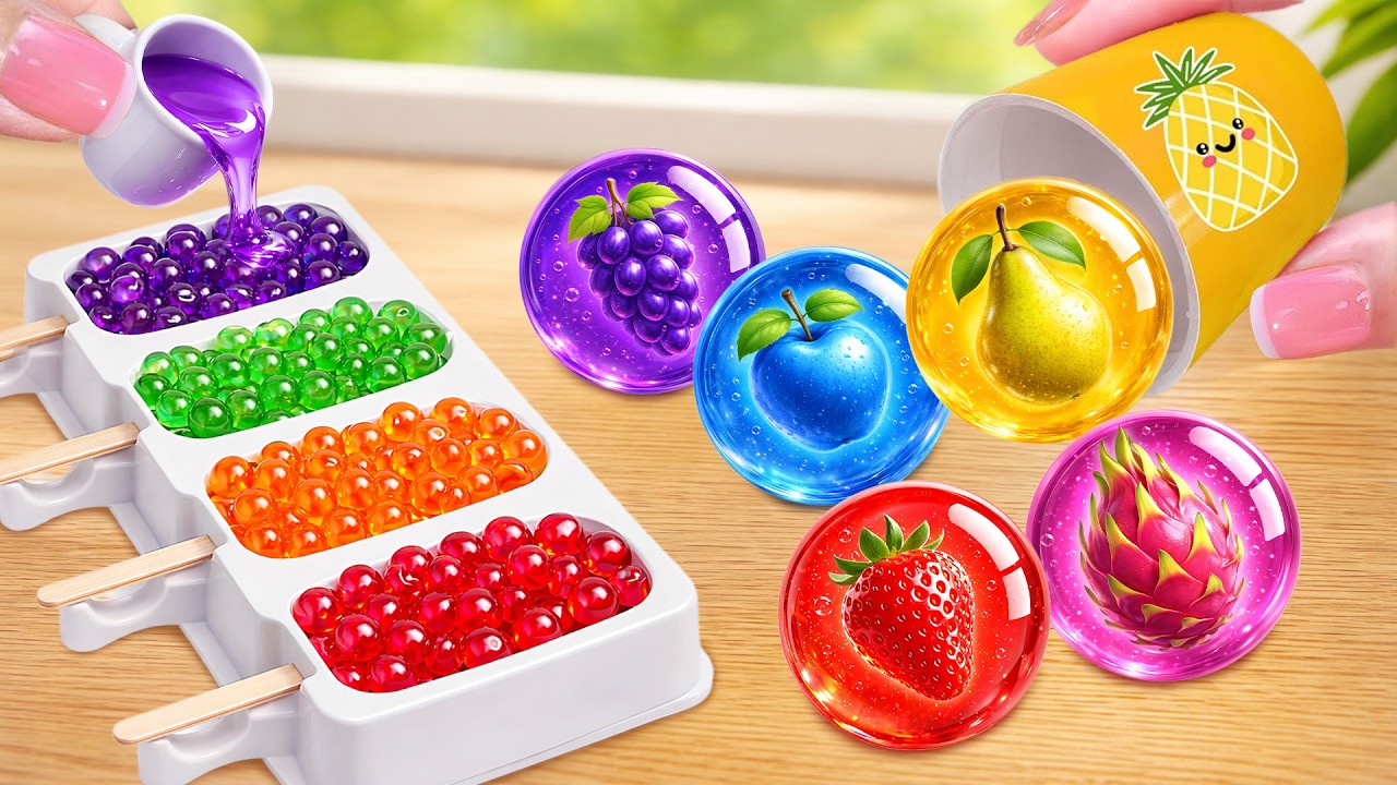 🌈Amazing Rainbow Ice Cream & Fruit Jelly🌈How To Make Satisfying Miniature Dessert | Magic Cake