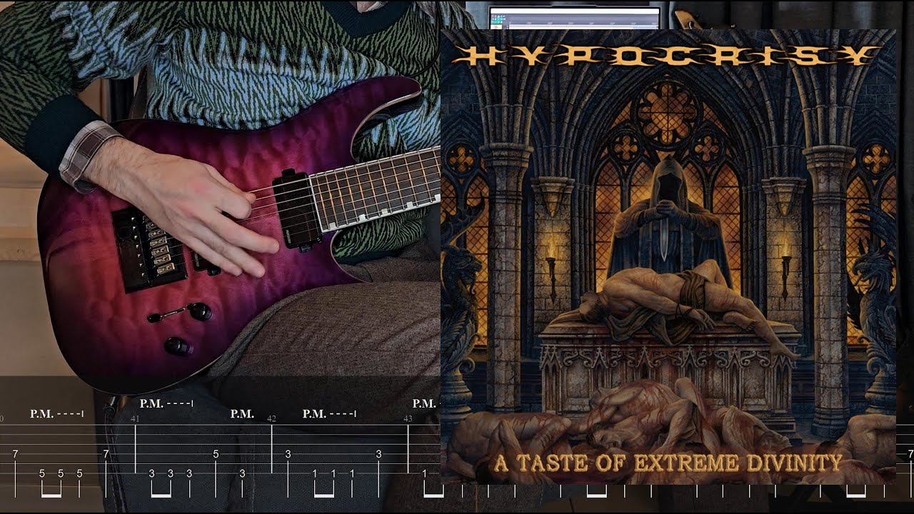 HYPOCRISY - Tamed (Filled with Fear) (Guitar Cover with On Screen Tabs)