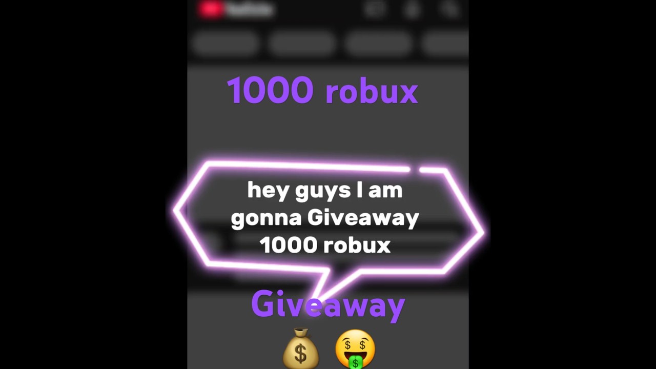 Important announcement!! FREE 1000 ROBUX GIVEAWAY!!(Don't Miss) #giveaway #roblox