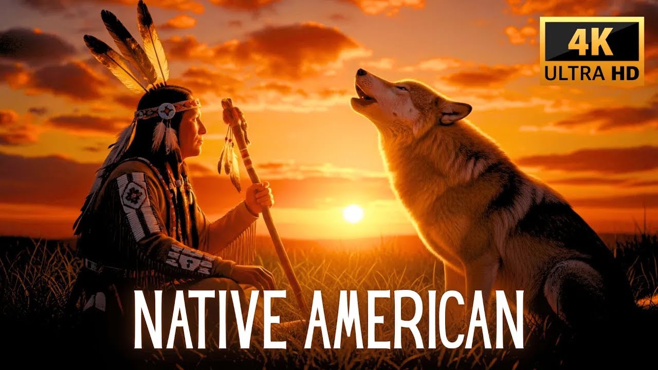 Spirit of the Wolf | Native American Spiritual Music | Spiritual Warrior Under the Full Moon Relief