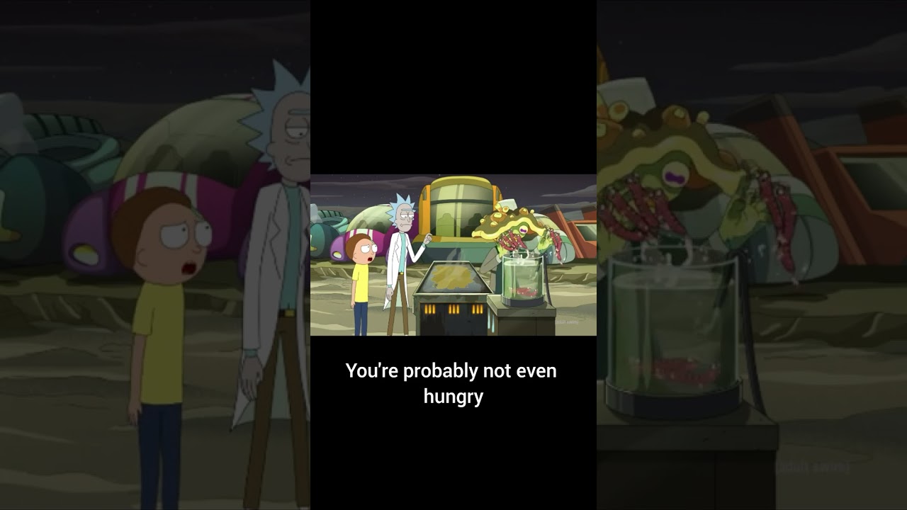 Rick and Morty go to a food truck #anime #SHORTS #rickandmorty
