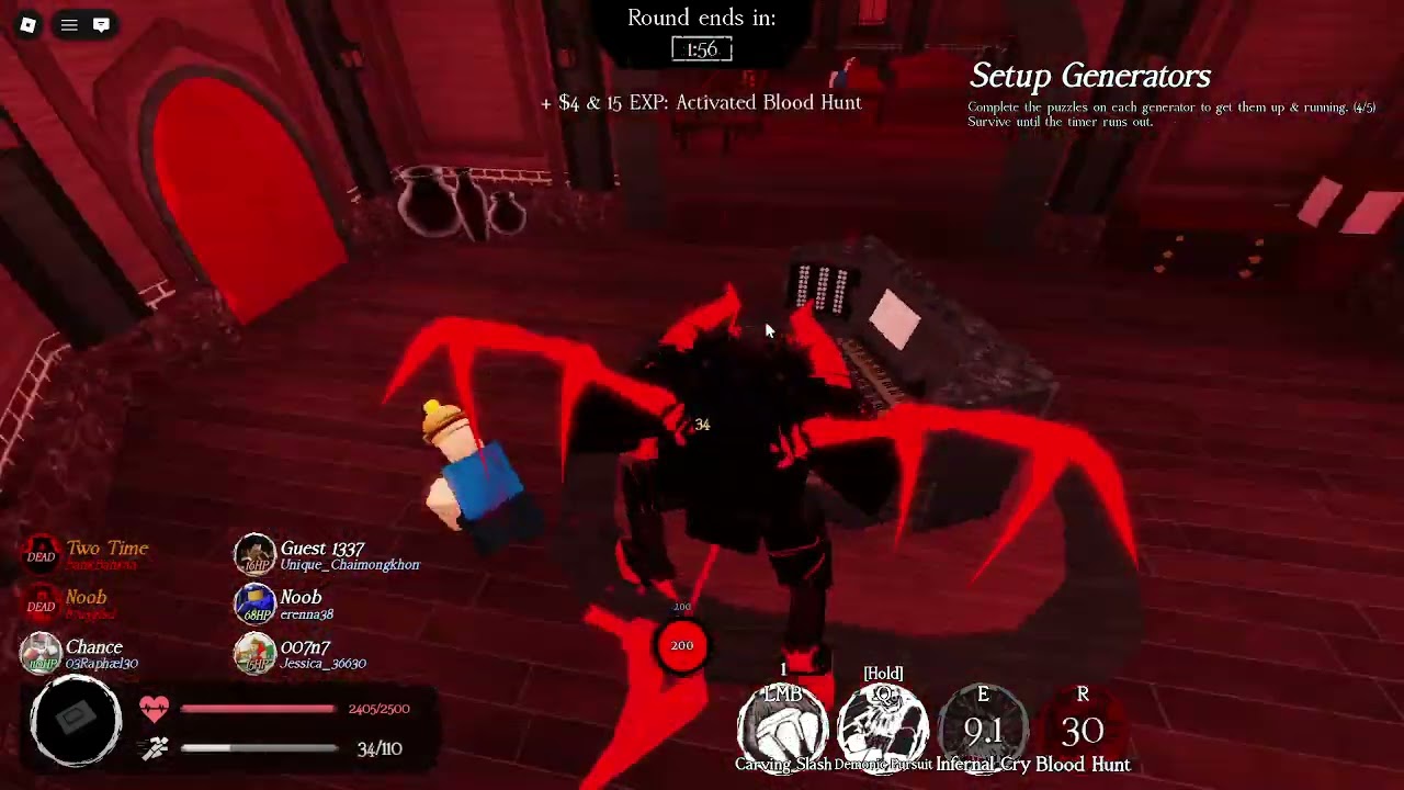 Roblox Forsaken Random Gameplay (Sixer) 76