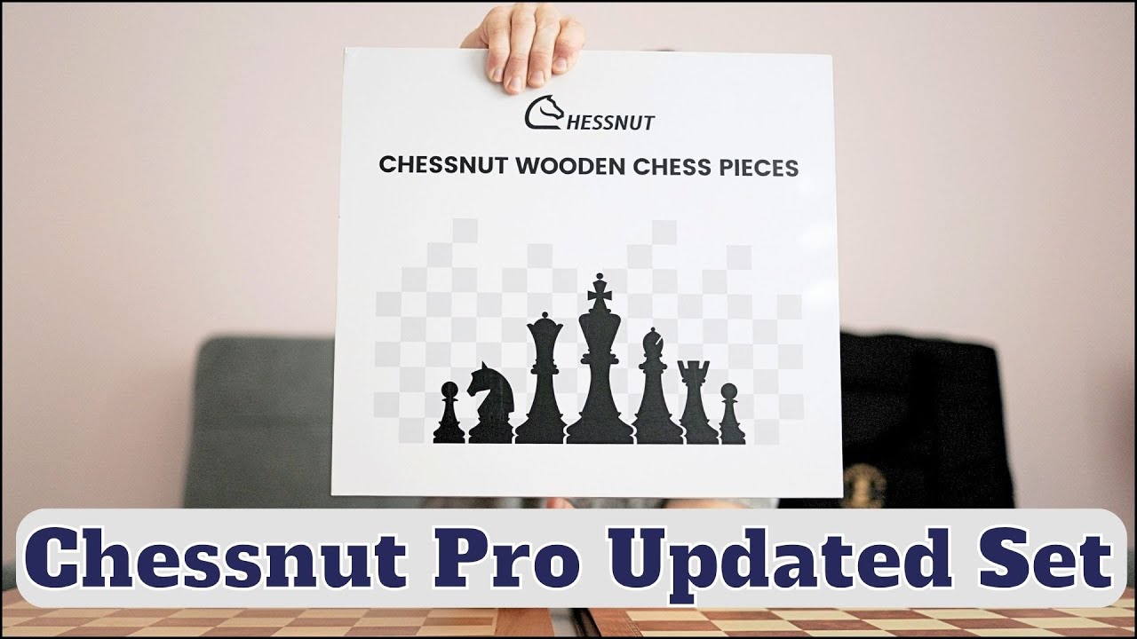 Chessnut Pro Wooden Chess Pieces - Updated Version - Weighted and Refined