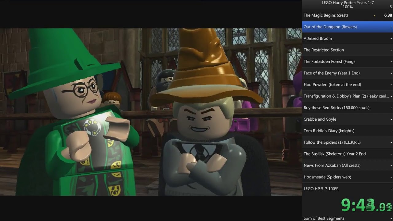 LEGO Harry Potter Years 1-7 100% Speedrun in 14:12:41 - Pt. 1/2