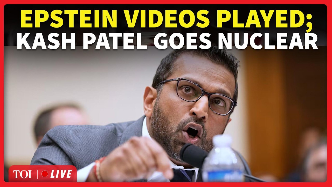 Kash Patel's Epstein Video Played In Congressional Hearing; Watch His Outburst | Trump News Today