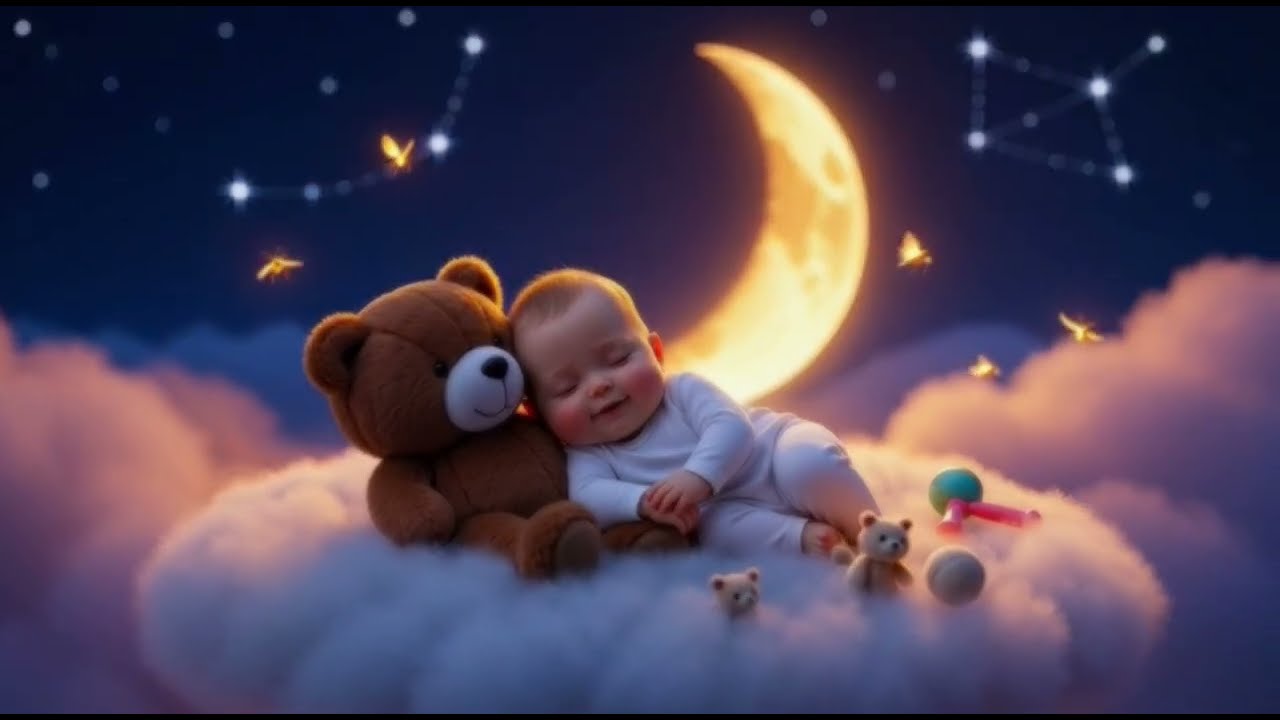 Mozart Brahms Lullaby 💤 Bedtime Routine for Babies | Sleep in 3 Minutes 🎵 Baby Sleep Fast